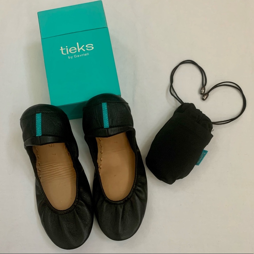 Tieks Classic Black Ballerina Flats